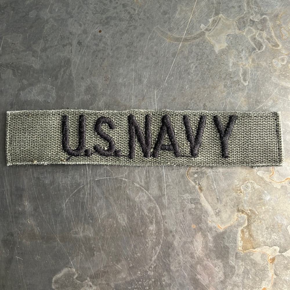 U.S. NAVY embroidered tape patch - vintage